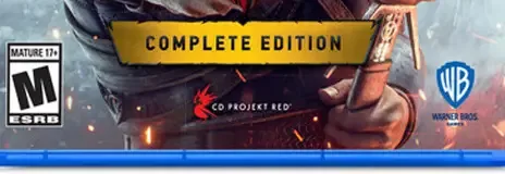The Witcher 3: Wild Hunt, the ESRB box on its front