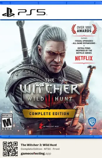 The Witcher 3: Wild Hunt PlayStation 5, NTSC box front