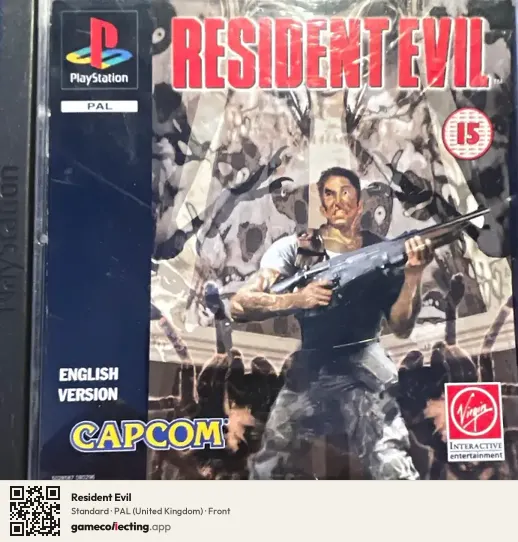 Resident Evil PlayStation, United Kingdom box front