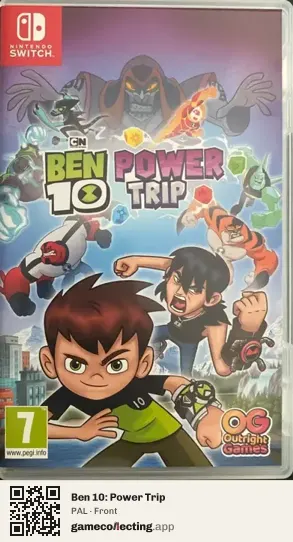 Ben 10: Power Trip Nintendo Switch, PAL box front