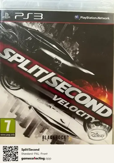 Split/Second PlayStation 3, PAL box front