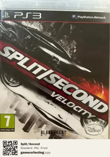 Split/Second PlayStation 3, PAL box front
