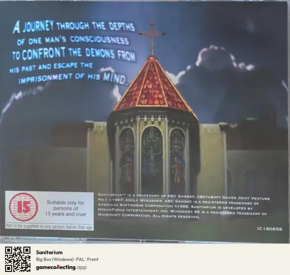 Sanitarium Computer, PAL box front