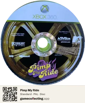 Pimp My Ride Xbox 360, PAL disc