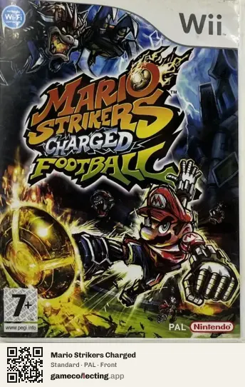 Mario Strikers Charged Nintendo Wii, PAL box front