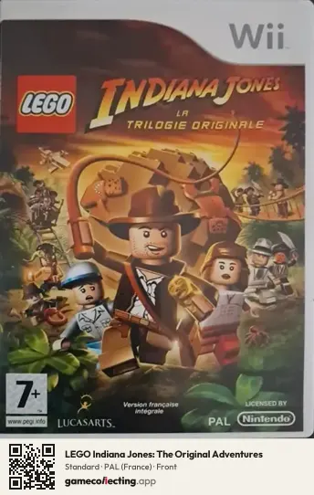 LEGO Indiana Jones: The Original Adventures Nintendo Wii, France box front
