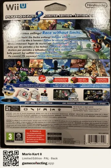 Mario Kart 8 Nintendo Wii U, PAL box back