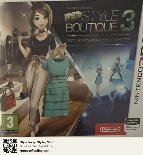 Style Savvy: Styling Star Nintendo 3DS, Spain box front