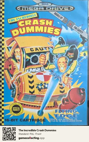 The Incredible Crash Dummies Sega Mega Drive / Genesis, PAL box front
