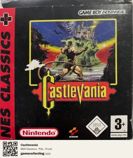 Castlevania Game Boy Advance, PAL box front