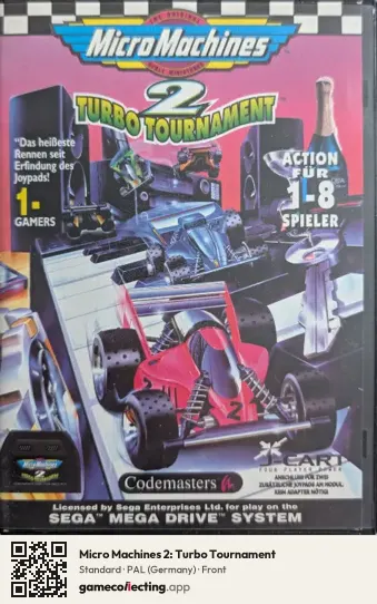 Micro Machines 2: Turbo Tournament Sega Mega Drive / Genesis, Germany box front