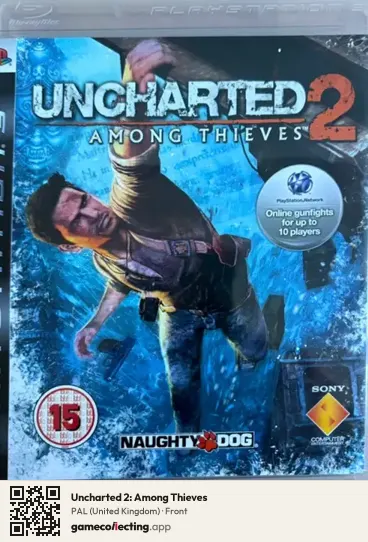 Uncharted 2: Among Thieves PlayStation 3, United Kingdom box front