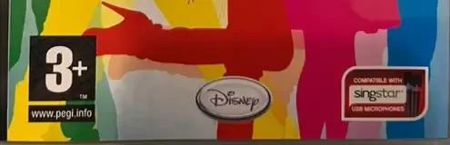 Disney Sing It, the PEGI square on its front
