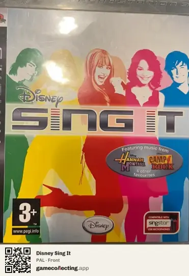 Disney Sing It PlayStation 3, PAL box front