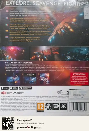 Everspace 2 PlayStation 5, PAL box back