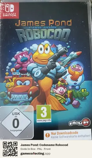 James Pond: Codename Robocod Nintendo Switch, PAL box front