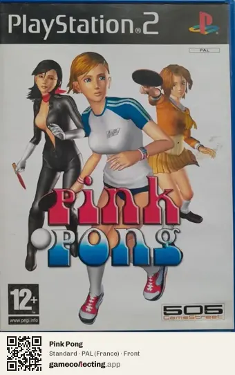 Pink Pong PlayStation 2, France box front