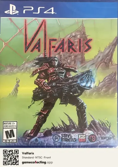 Valfaris PlayStation 4, NTSC box front