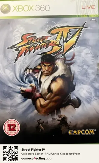 Street Fighter IV Xbox 360, United Kingdom box front