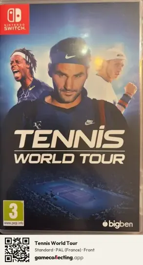 Tennis World Tour Nintendo Switch, France box front