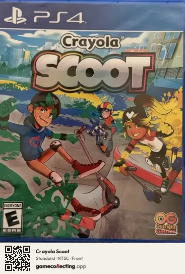 Crayola Scoot PlayStation 4, NTSC box front