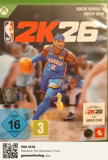 NBA 2K26 Xbox Series X, Germany box front