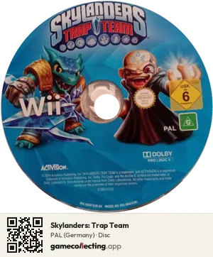 Skylanders: Trap Team Nintendo Wii, PAL disc