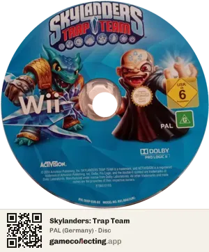 Skylanders: Trap Team Nintendo Wii, PAL disc