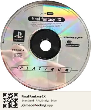 Final Fantasy IX PlayStation, PAL disc