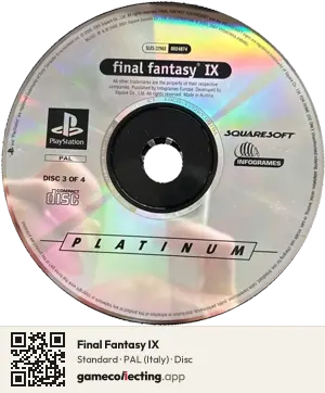 Final Fantasy IX PlayStation, PAL disc