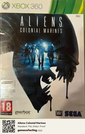 Aliens: Colonial Marines Xbox 360, Italy box front