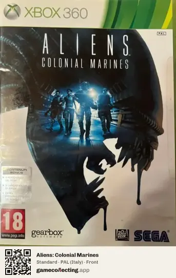 Aliens: Colonial Marines Xbox 360, Italy box front