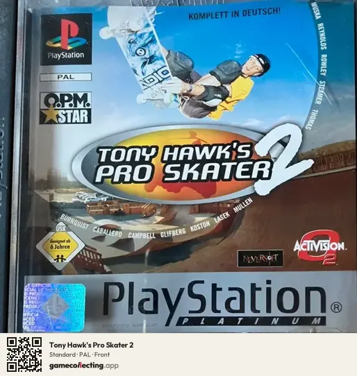 Tony Hawk's Pro Skater 2 PlayStation, PAL box front