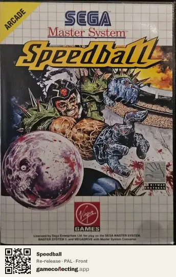 Speedball Sega Master System, PAL box front