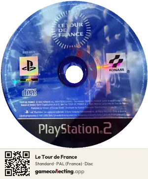 Le Tour de France PlayStation 2, PAL disc