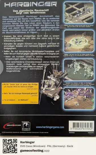 Harbinger Computer, Germany box back
