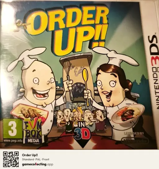 Order Up!! Nintendo 3DS, PAL box front