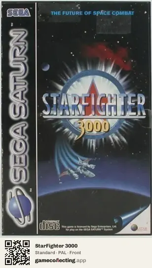 StarFighter 3000 Sega Saturn, PAL box front