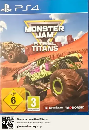 Monster Jam Steel Titans PlayStation 4, Germany box front