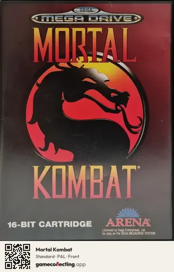 Mortal Kombat Sega Mega Drive / Genesis, PAL box front