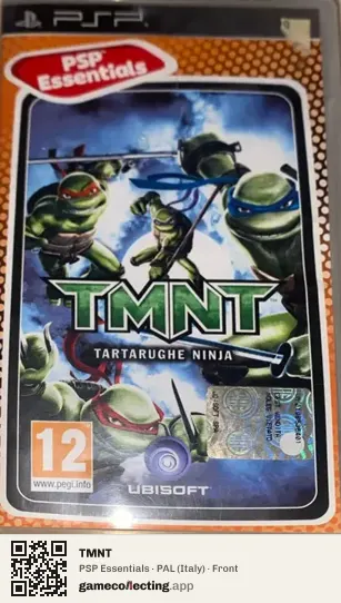 TMNT PlayStation Portable, Italy box front