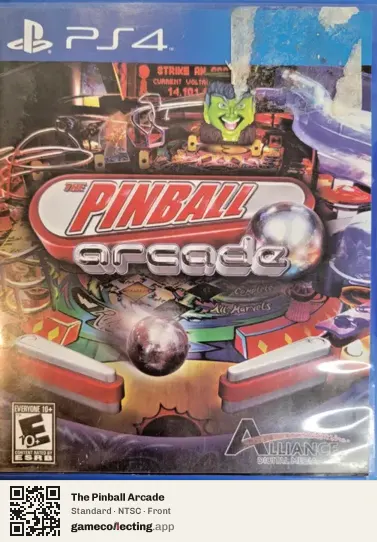 The Pinball Arcade PlayStation 4, NTSC box front