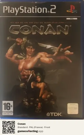 Conan PlayStation 2, France box front