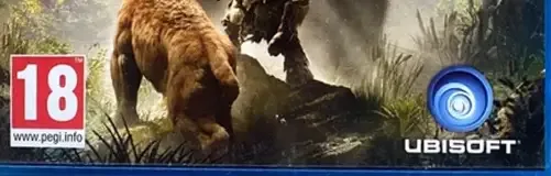 Far Cry Primal, the PEGI square on its front