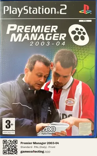 Premier Manager 2003-04 PlayStation 2, Italy box front