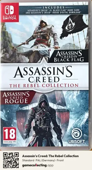 Assassin's Creed: The Rebel Collection Nintendo Switch, Germany box front