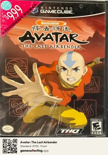 Avatar: The Last Airbender Nintendo GameCube, NTSC box front