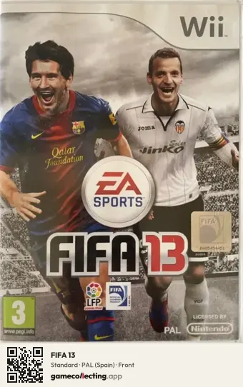 FIFA 13 Nintendo Wii, Spain box front
