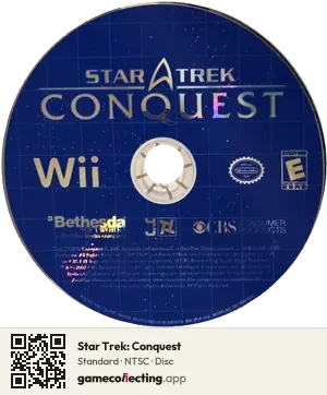 Star Trek: Conquest Nintendo Wii, NTSC disc