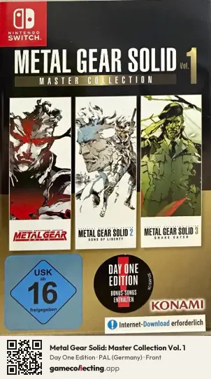 Metal Gear Solid: Master Collection Vol. 1 Nintendo Switch, Germany box front